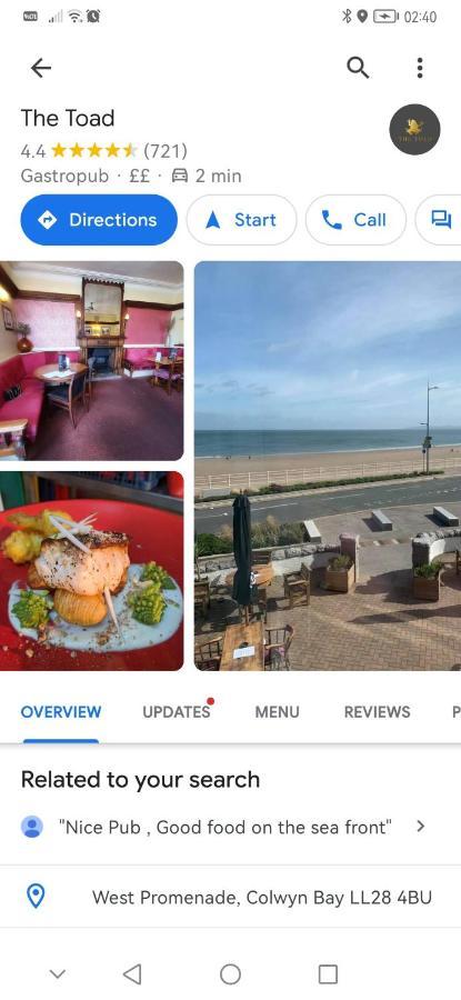 Netherton Studio Apartment 2 Rhôs-on-Sea Esterno foto